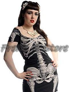 Vestido Skeleton - Kreepsville 666